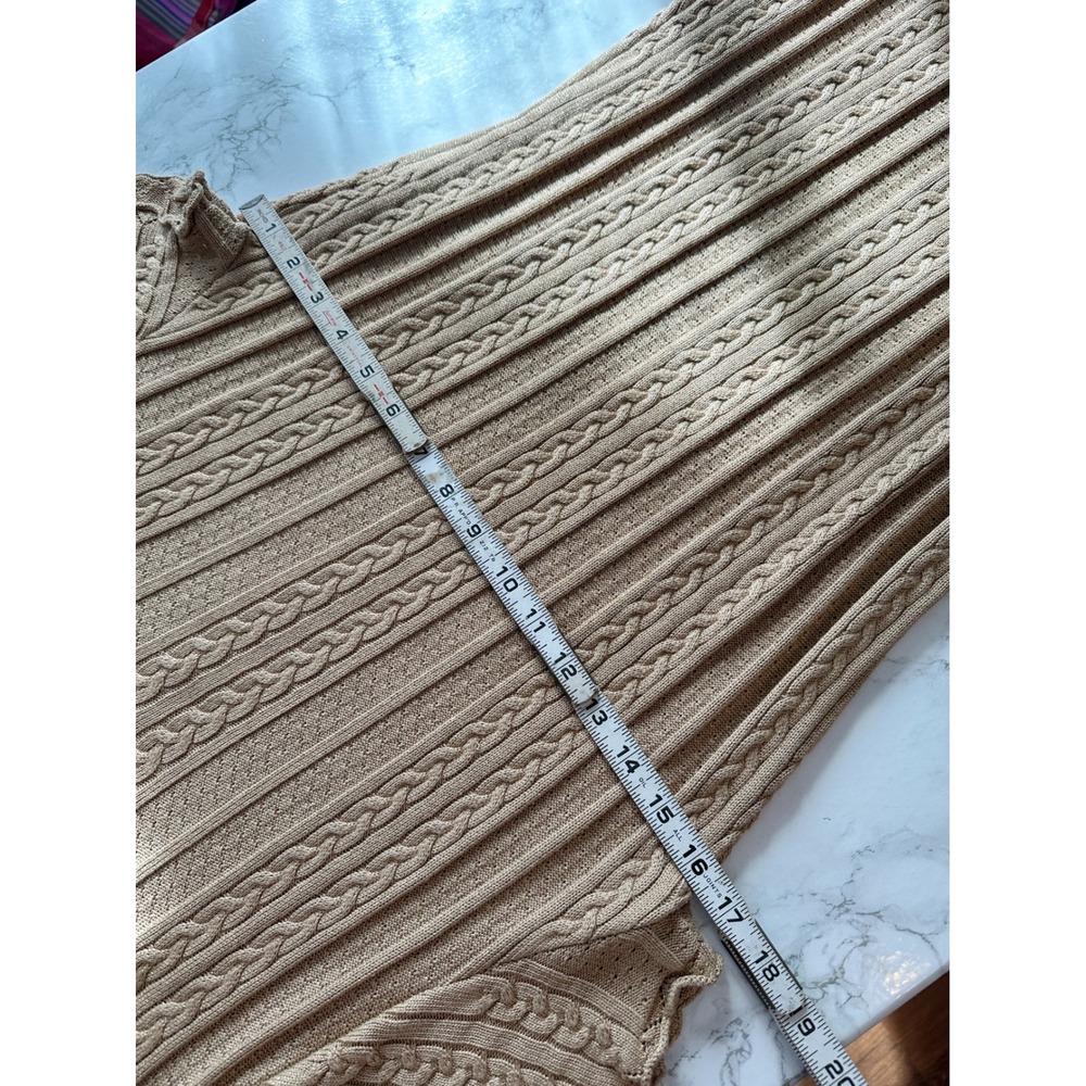 NWOT Show Me Your Mumu Valletta Gold‎ Metallic Cable Knit Maxi Dress Size Large - Picture 8 of 10